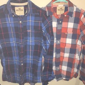 2pair Hollister Flannels